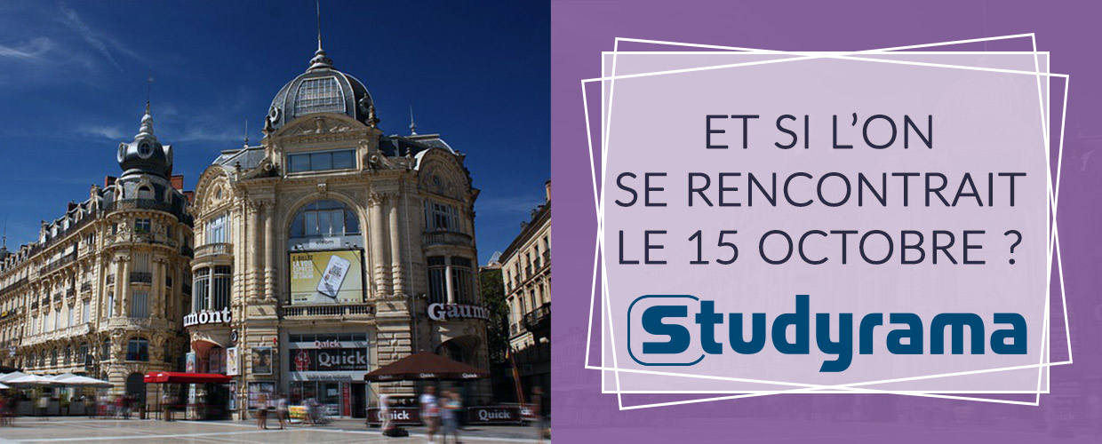 Rendez-vous au salon STUDYRAMA de Montpellier - Mini séance de coaching OFFERTE